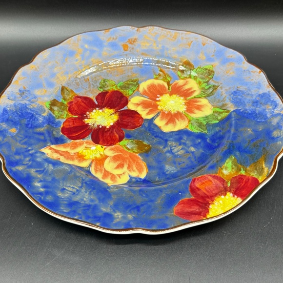 Royal Doulton D622 Hand painted Wild Roses 10 1/2" Plate England - Picture 2 of 5